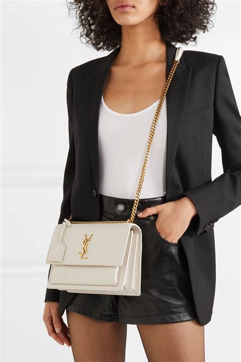 ysl purse white|ysl shoulder purse.